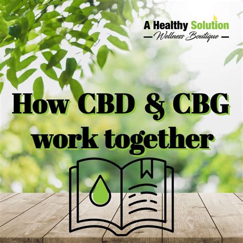 How Cbd And Cbg Work Together A Healthy Solution