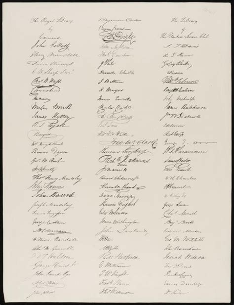 Facsimilie Signatures Unknown V A Explore The Collections