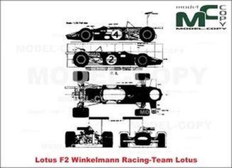 Lotus F2 Winkelmann Racing Team Lotus 2d Drawing Blueprints 21114