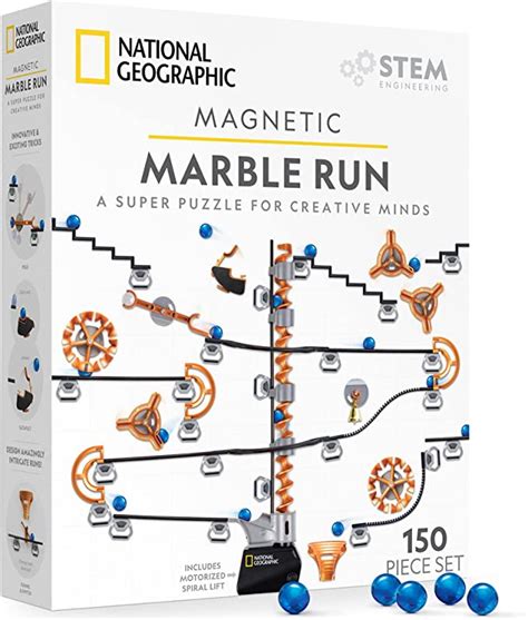National Geographic Magnetic Marble Run 150 Piece Stem Building Set