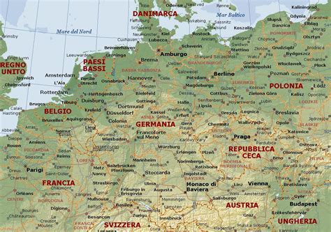 Una bella collezione di cartine della germania tra cui una cartina politica e fisica. Carta Politica Germania | Carta