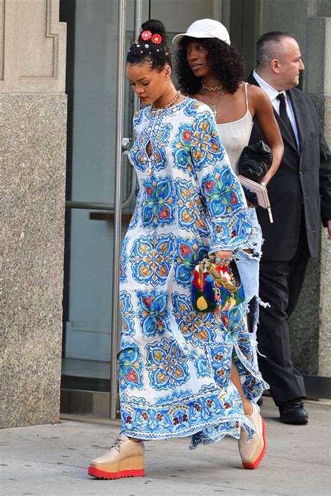 Rihannas Maxi Dress And Maxi Shoeslainey Gossip Lifestyle