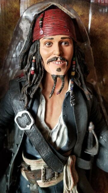 Disney Neca Pirates Of The Caribbean Capt Jack Sparrow Inch Talking Figure EBay