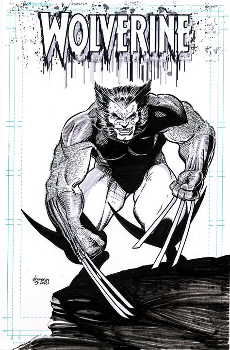 Wolverine Ready Comic Art Reproduction Behance