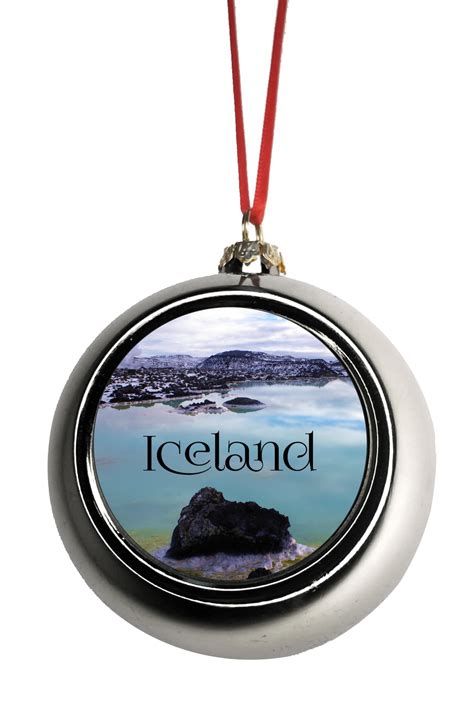 Iceland Christmas Ornament Iceland Ornament Blue Lagoon Ornament