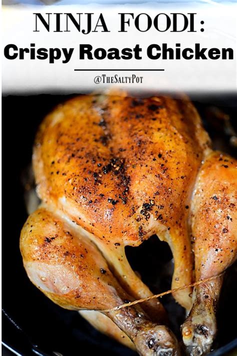 While unit is preheating, evenly brush each chicken breast with 1/2 tablespoon canola oil. NINJA FOODI ROAST CHICKEN | Roast chicken recipes, Recipes