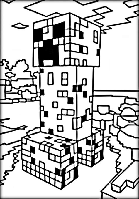 Minecraft Printables Coloring Pages Printable Templates