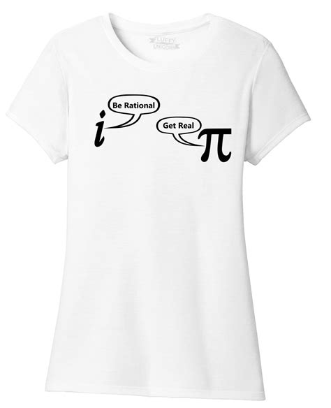 Ladies Be Rational Get Real Cute Math Shirt Tri Blend Tee Geek Nerd