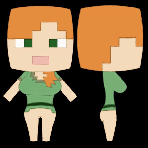 Rule 34 Alex Minecraft Baatlif Big Breasts Black Background Bottomless Breasts Clothed