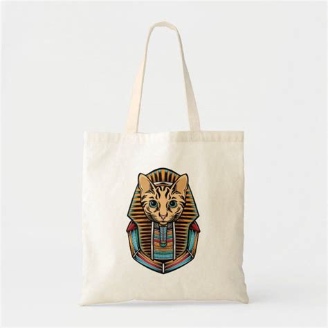Egyptian Cat Pharaoh Ancient Egypt History Tote Bag Zazzle Egyptian