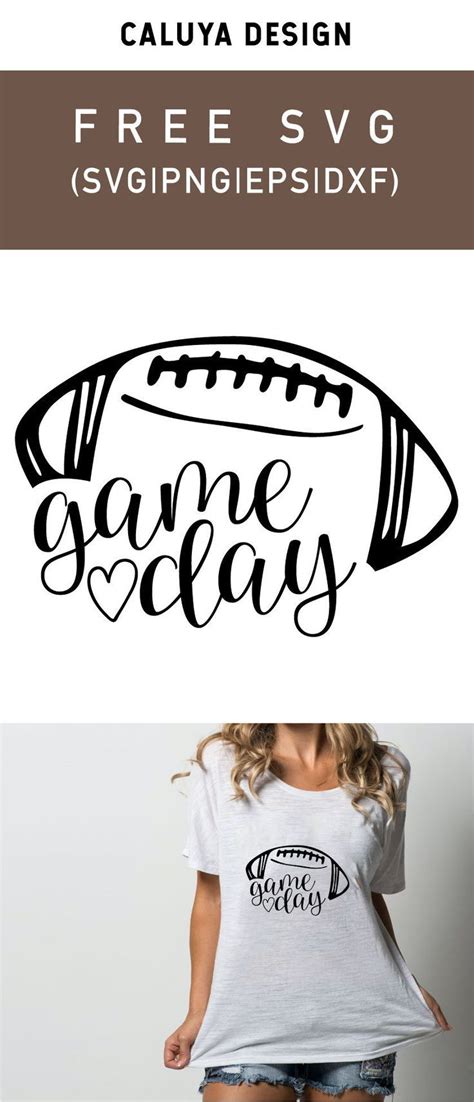 Share your team spirit by creating crafts with these free game day and go team football svg cut files! Free Football Game Day SVG, PNG, EPS & DXF by | Cricut, Game day shirts, Free printable clip art