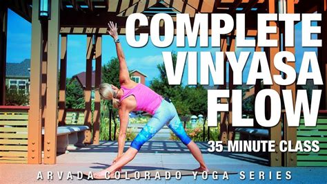35 Min Complete Vinyasa Flow Yoga Class Five Parks Yoga Youtube