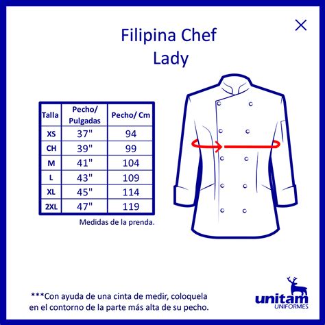 Filipina Chef Lady Unitam Uniformes