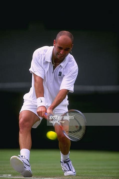 Andre Agassi Of The Usa In Action During The All England Photo D