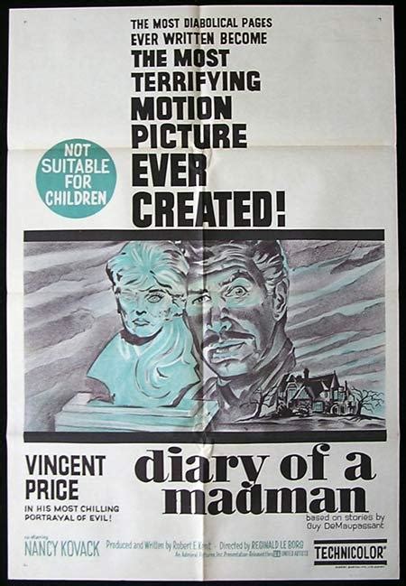 Diary Of A Madman Poster Vincent Price Fan Art 953957 Fanpop