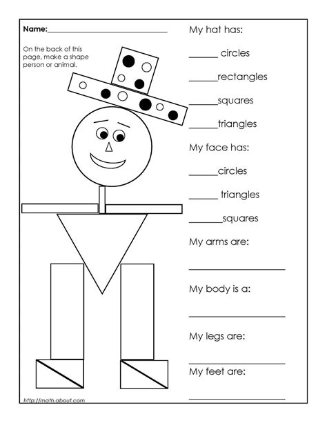 8 Shapes Worksheets For First Grade