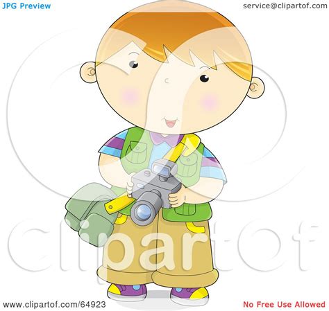 Royalty Free Rf Clipart Illustration Of A Little Boy Photographer