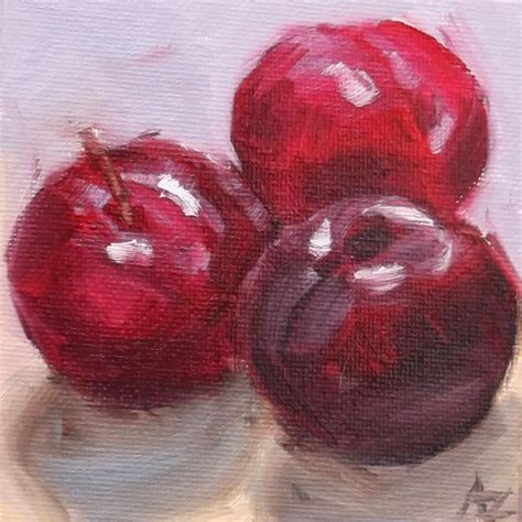 Azras Painting A Day Painting Plum Fig