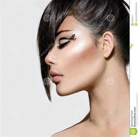 Fashion Glamour Beauty Girl Stock Image Image Of Hair