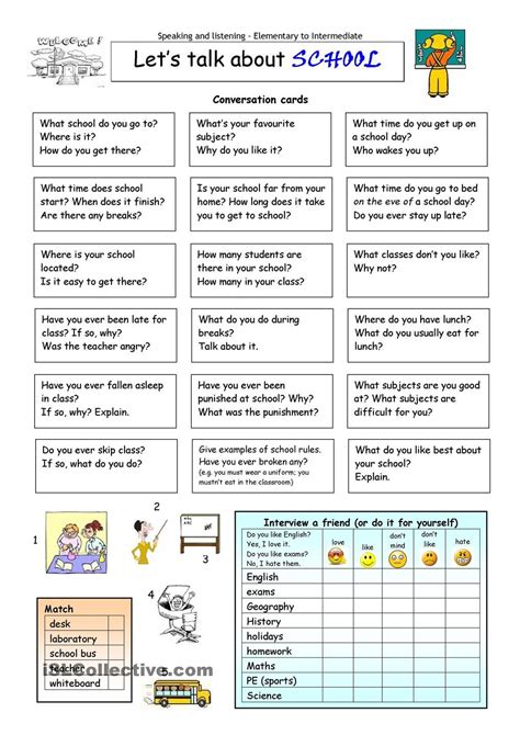 Esl Conversation Worksheet