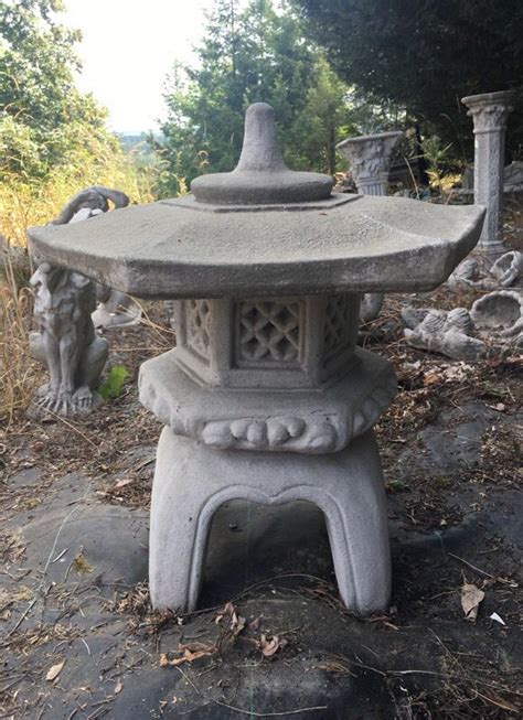 Cement 3 Piece Pagoda Yard Art Cement Statue For Sale In Puyallup Wa