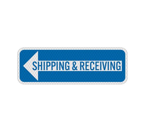 Shop For Shipping Receiving Right Arrow Aluminum Sign Diamond