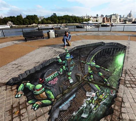 Optical Illusions Created By 3d Street Pavement Art Tokyo Design Club