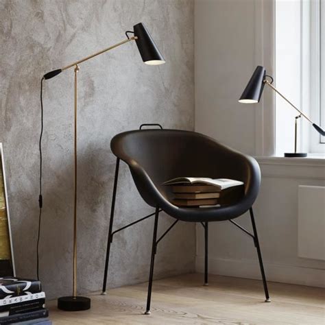 Birdy is a table, wall and floor lamp series designed in 1952, in a modernist style. Northern Lighting Birdy Floor Lamp Black - Free Shipping!
