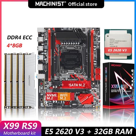 Machinist X99 Motherboard Kit Set With Intel Xeon E5 2620 V3 Cpu