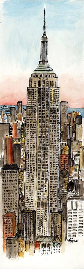 Empire State Building Painting By Brian Williams Fine Art America