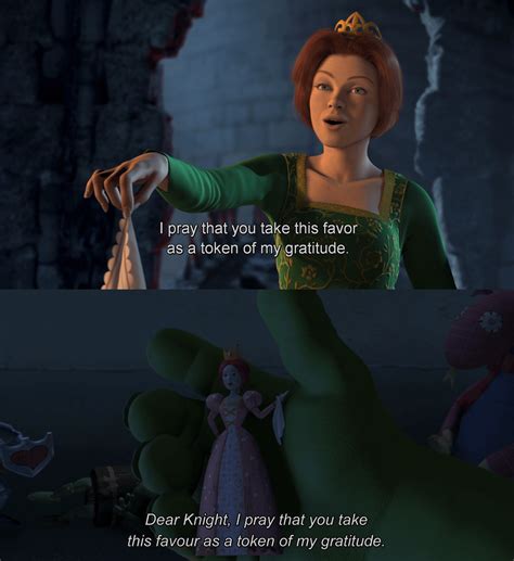 In Shrek 2 While Staying In Fionas Childhood Room Shrek Finds A
