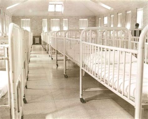 A Ward With Adult Cribs With Images Hospital Abandoned Hospital Abandoned Buildings