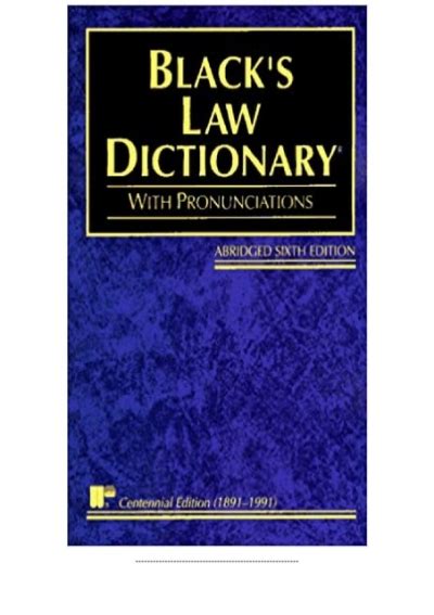 Pdf Blacks Law Dictionary Definitions Of The Terms And Phrases Of