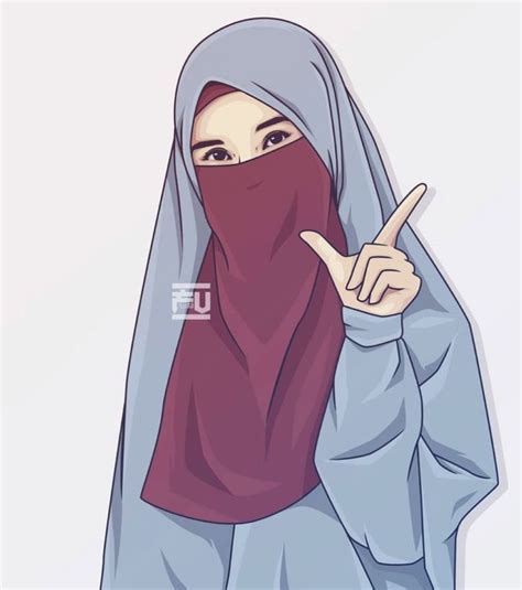 Hɪᴊᴀʙ Gɪʀʟ Muslimah cartoon Hijab cartoon Girl cartoon