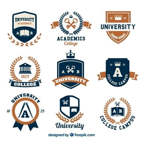 Selection Of Logos For College College Logo Education Logo Design