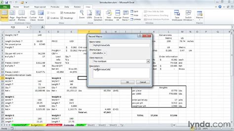 How to create macros in Excel | lynda.com tutorial - YouTube