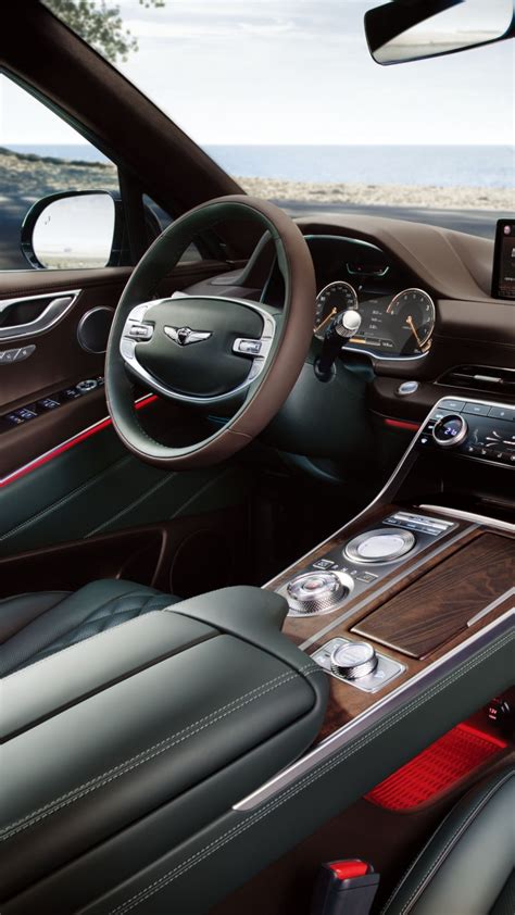 Wallpaper Genesis Gv80 2021 Cars Interior Suv Luxury Cars 8k Cars