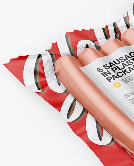 6 Sausages Pack Mockup Half Side View Free Download Images High