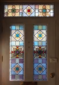 Victorian Front Door With Beautiful Stained Glass Stained Glass Door Stained Glass Glass