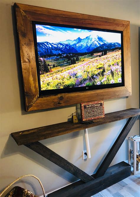 Rustic Farmhouse Custom Tv Frame Little Cotton Bend