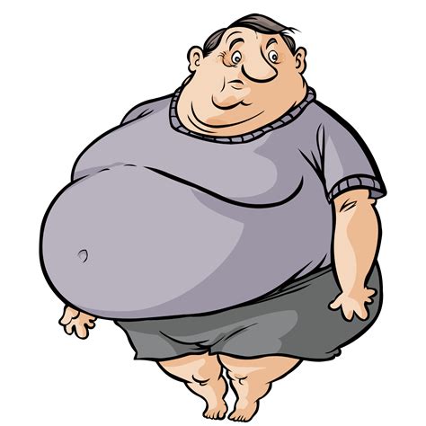 Happy white fat dog cartoon character jumping. Download Cute Cartoon Fat Man Free Transparent Image HQ ...
