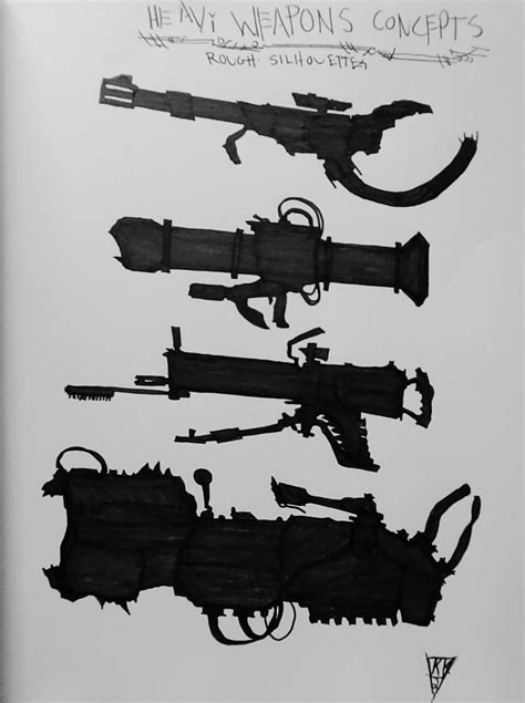 Artstation Heavy Weapons Concepts