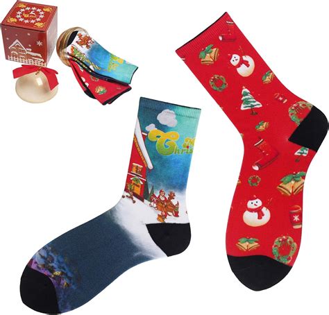 Funny Christmas Socks Mens Novelty Socks Unique Christmas