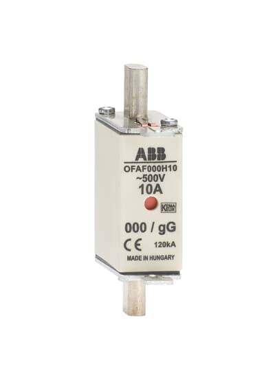Abb Ofaf000h50 Hrc Knife Fuse Link Size Nh000 Gg 50a