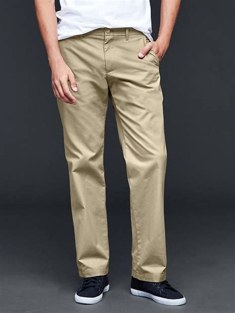 The Khaki Relaxed Fit Business Casual Men Khaki Pants Men Gap Outfits