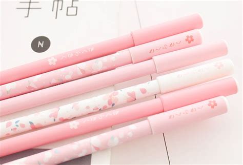 Sakura Pink Gel Penpretty Pens Cute Stationery Pen Kawaii Pens By