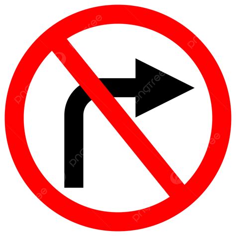 Right Turn Prohibition Icon Vector Ban Icon Icon Right Turn Png And