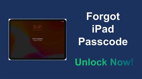 Forgot Ipad Password Unlock Ipad Without Passcode No Data Loss Youtube