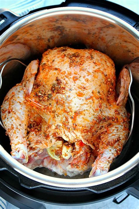 Convection roast an unstuffed chicken at this temperature for 10 minutes per pound. How to cook whole chicken in the Instant Pot... 6 minutes ...