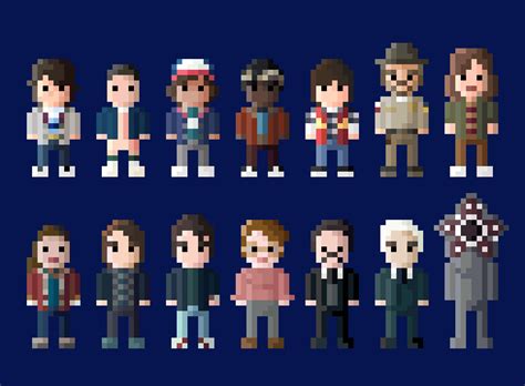 Stranger Things Characters 8 Bit By Lustriouscharming On Deviantart